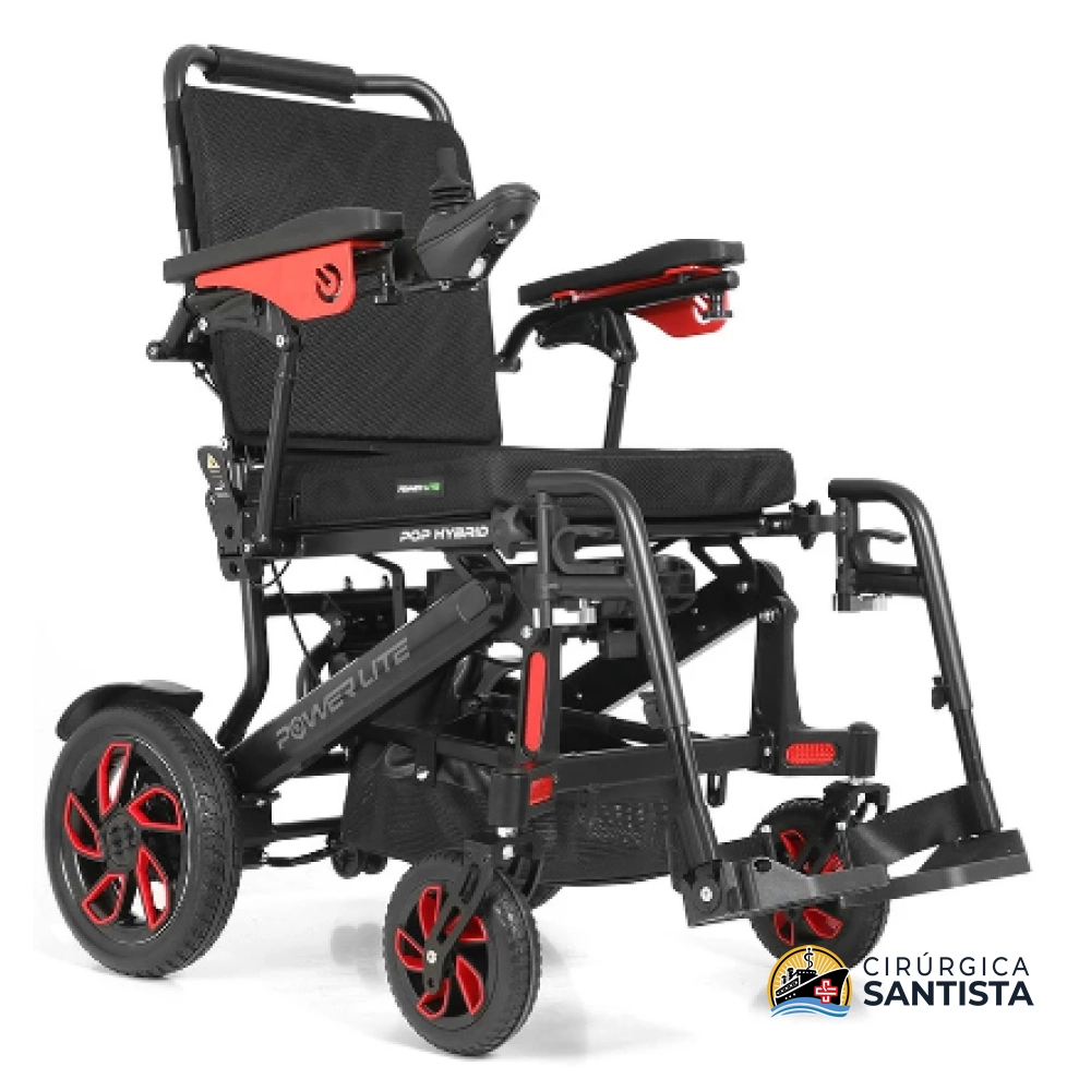 Cadeira de Rodas Motorizada Pop Hybrid Power Lite - 120kg