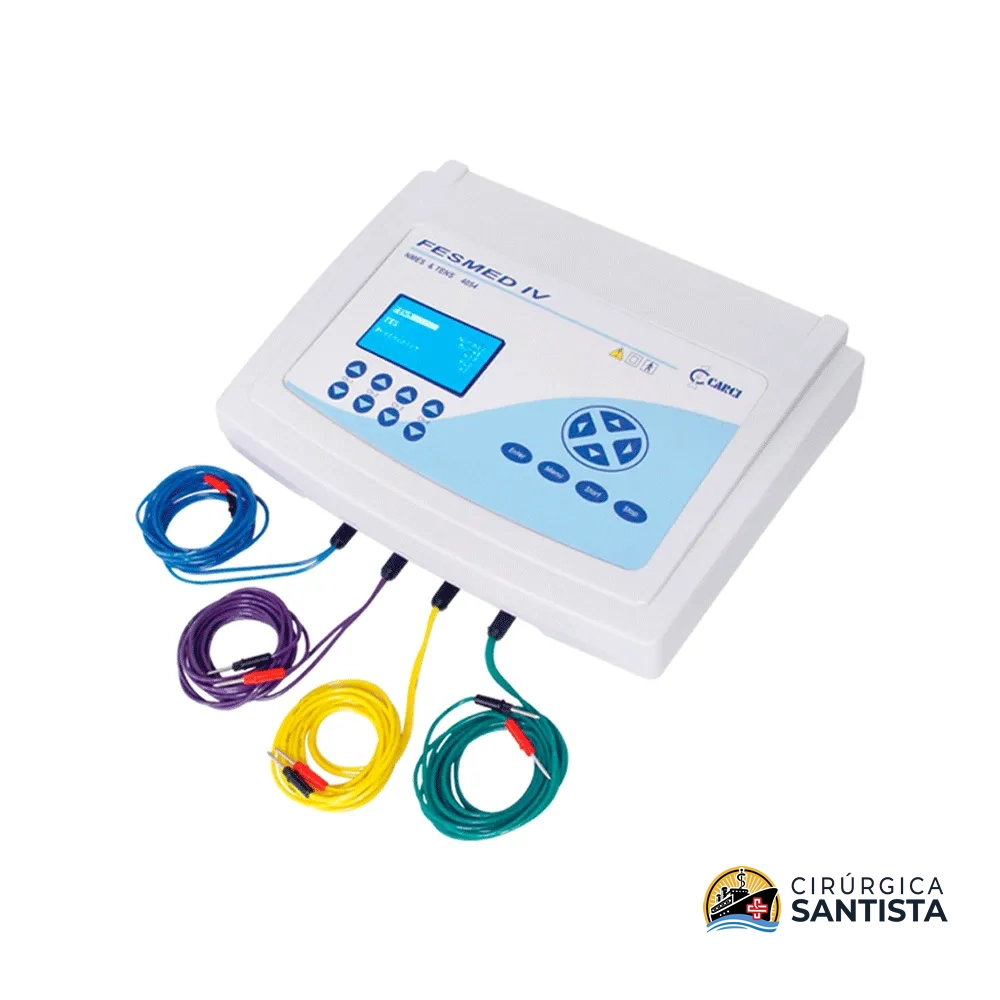 Eletroestimulador FESMED IV - FES + TENS + Corrente Russa - 04 canais - Carci