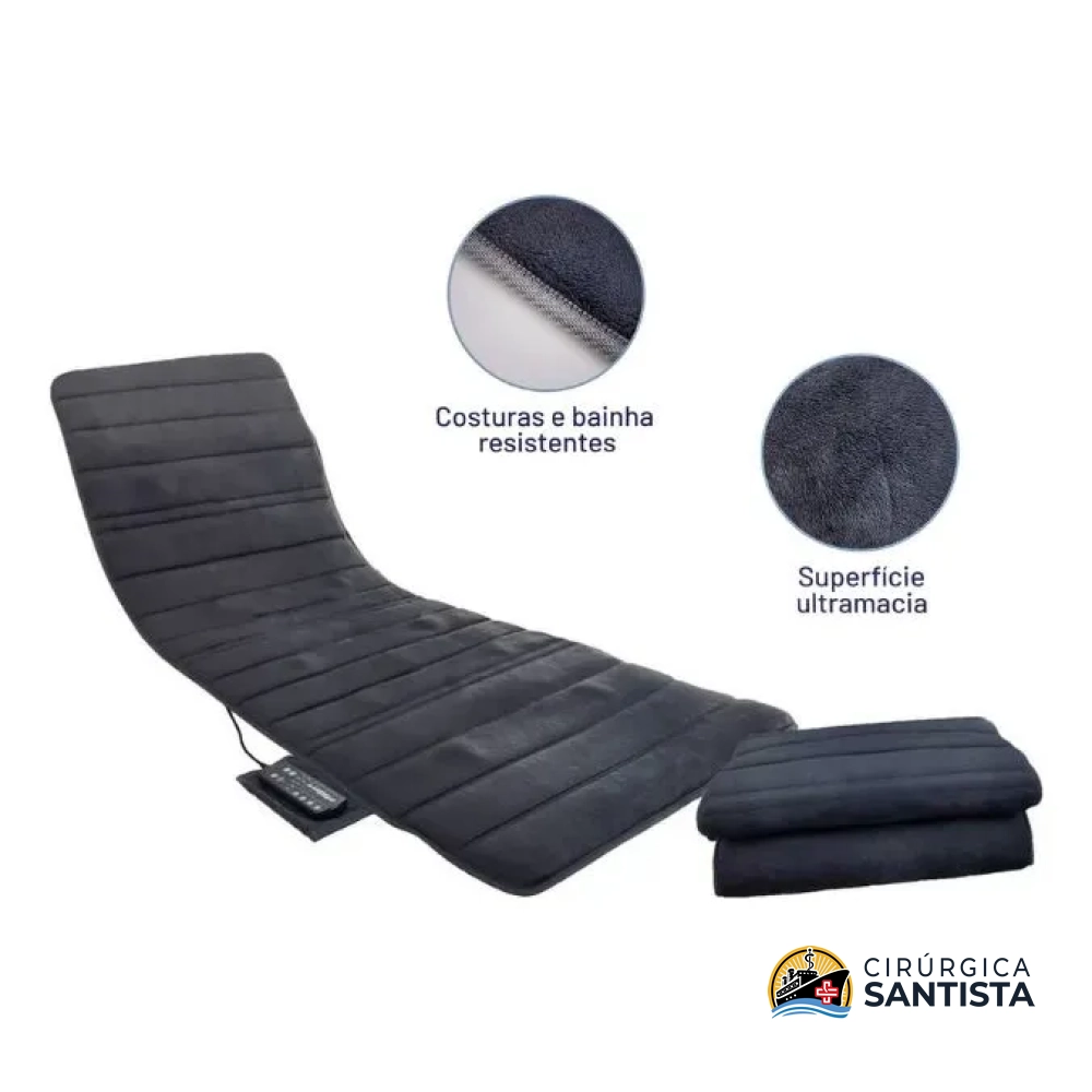 Esteira Massageadora c/ 10 Motores + Aquecimento - Bivolt - Supermedy