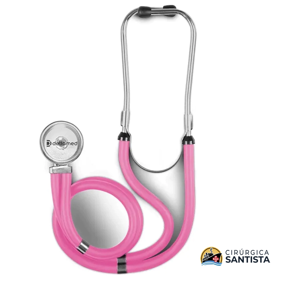 Estetoscópio Rappaport Premium - Dellamed - Rosa