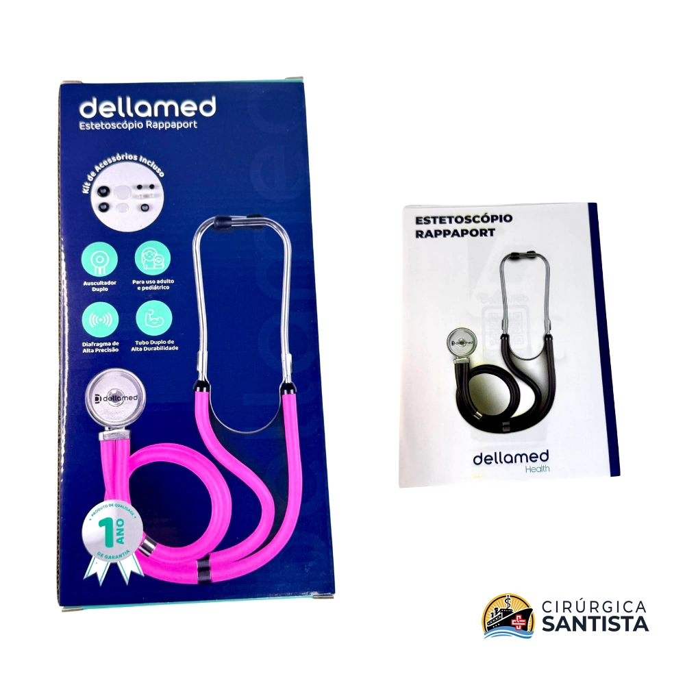 Estetoscópio Rappaport Premium - Dellamed - Rosa - foto 5