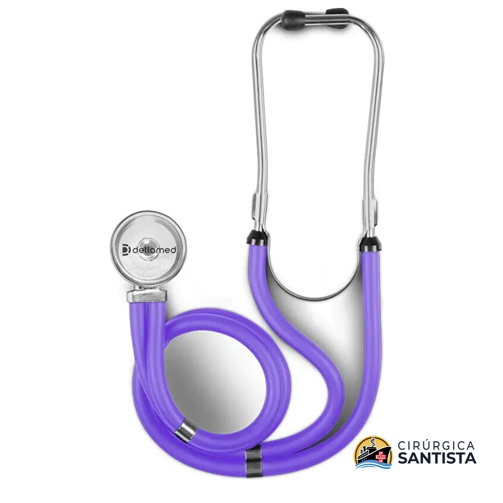 Estetoscópio Rappaport Premium - Dellamed - Roxo