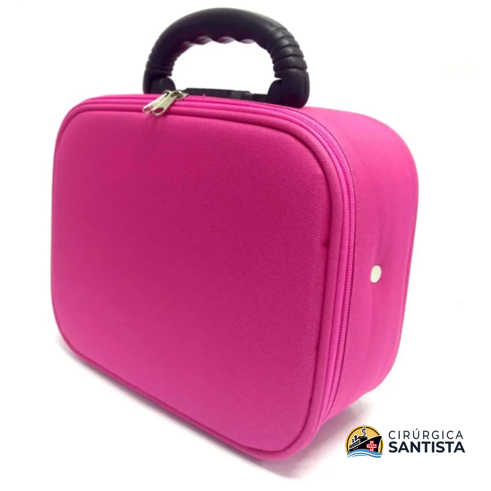 Maleta Médica Profissional em Nylon Rosa Pink - Pinton - foto 2