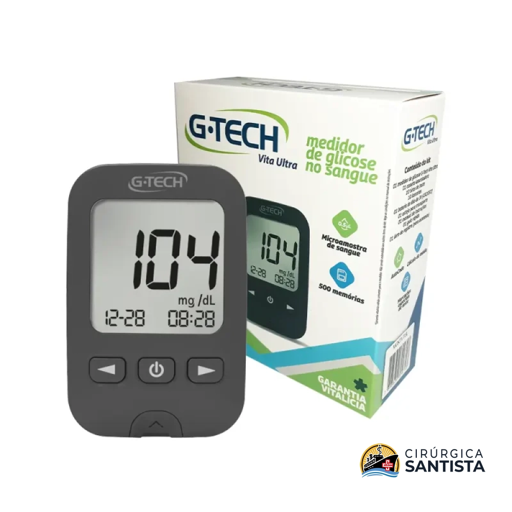 Medidor de Glicose G-Tech Vita Ultra (Kit c/10)