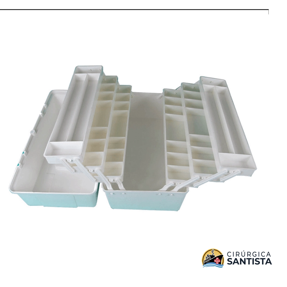 Maleta de Primeiros Socorros tamanho Grande com 06 Bandejas para Medicamentos EM-276 - Emifran - foto 2