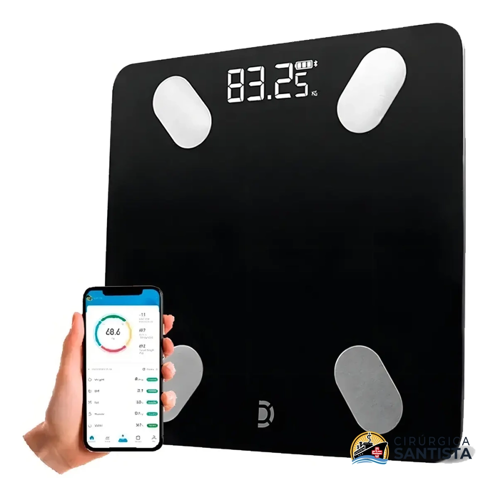 Balança de Bioimpedância de Alta Precisão até 180kg Bluetooth - Dellamed - foto 3