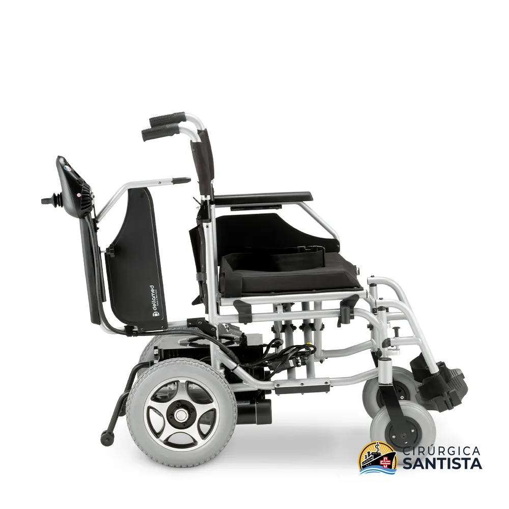 Cadeira de Rodas Motorizada em Alumínio Dobrável Dellamed D900 - 135kg - foto 3