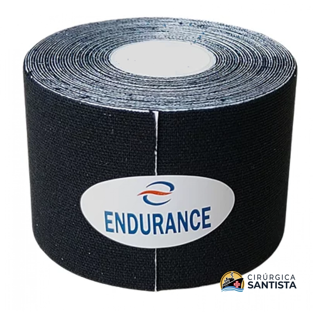 Kinesio Tape Sportstape Endurance - Rolo 5cm x 5m (preto)