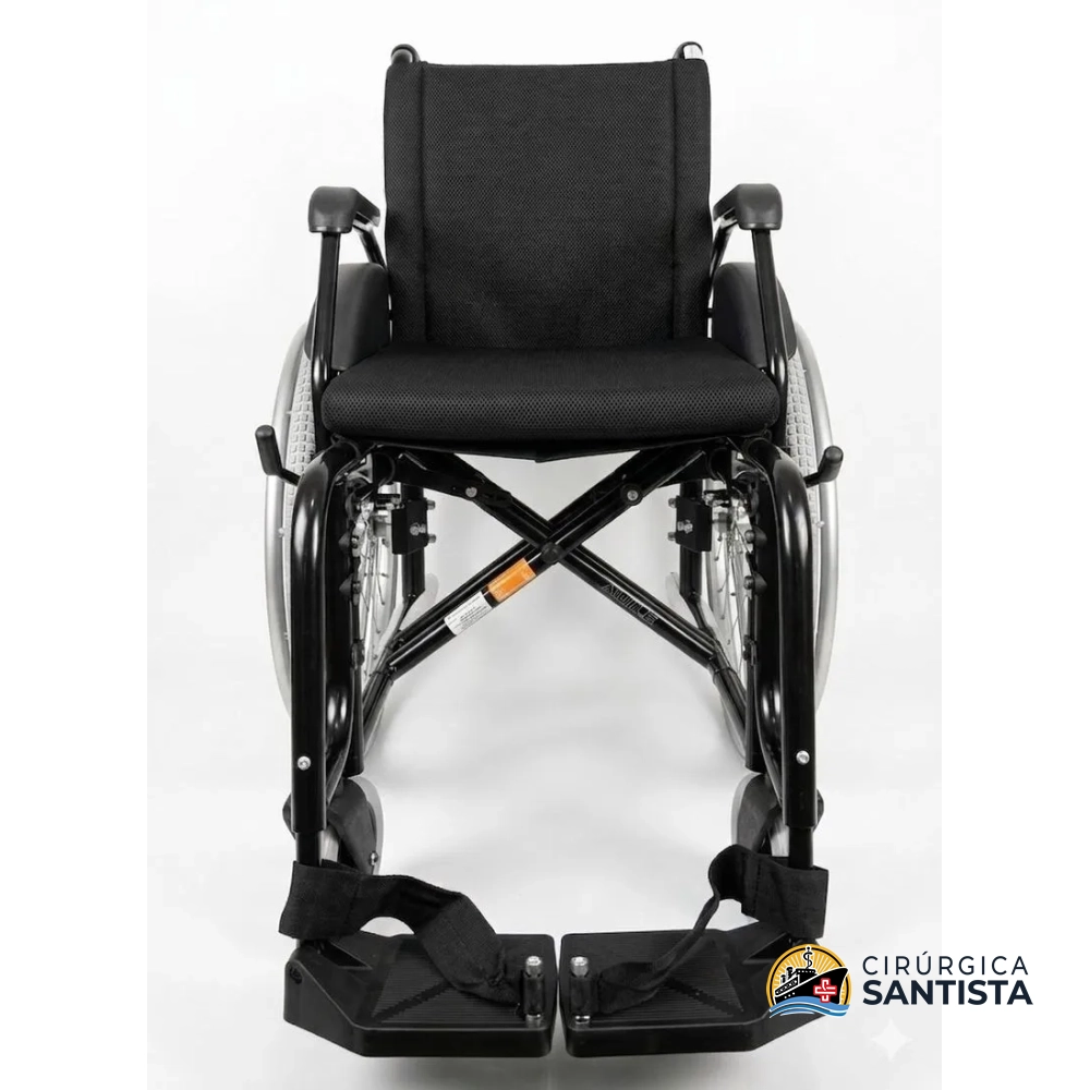 Cadeira de Rodas em Alumínio 48cm Agile Jaguaribe - 120kg - foto 2