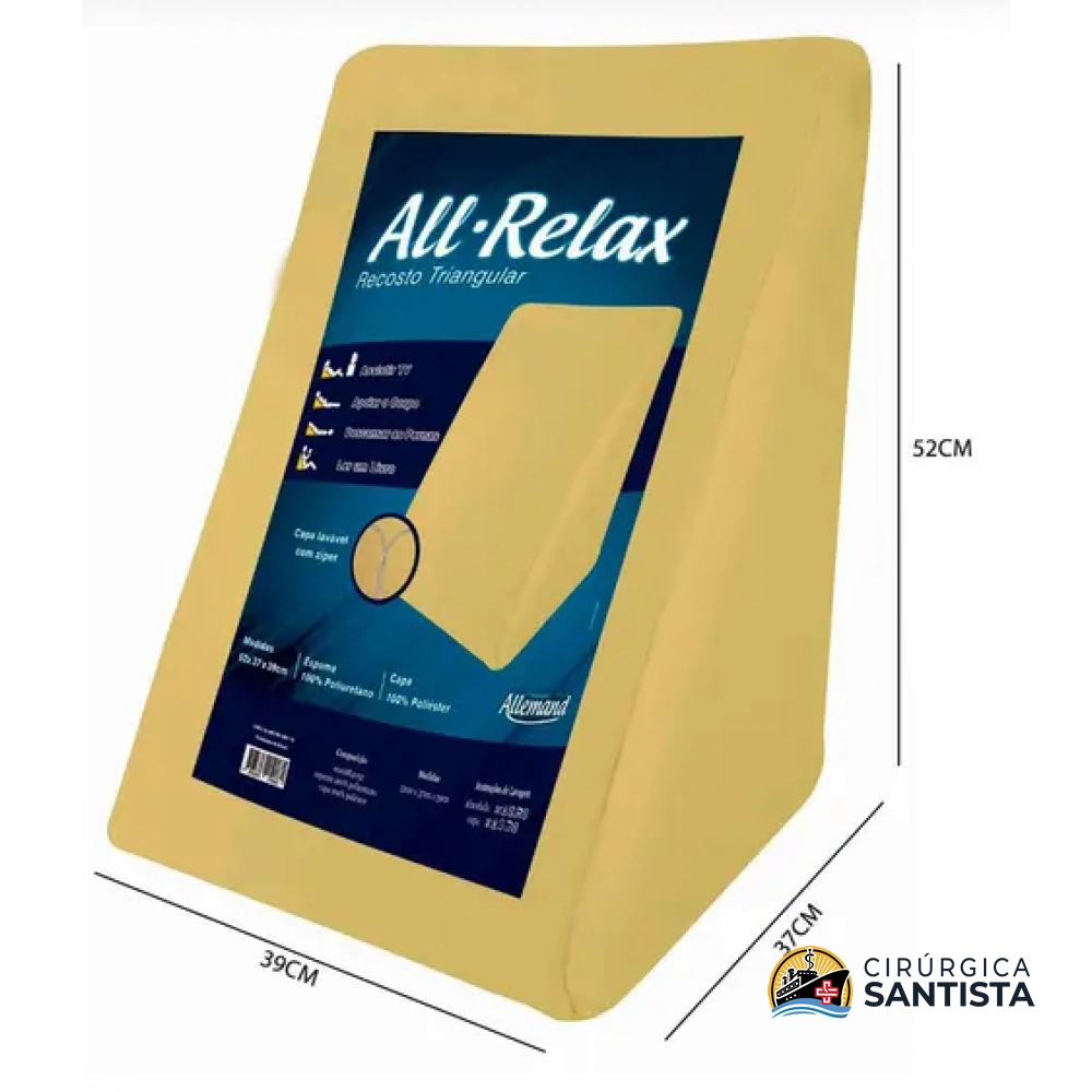 Recosto / Travesseiro Duoflex Allemand Triangular All Relax - Suave Encosto