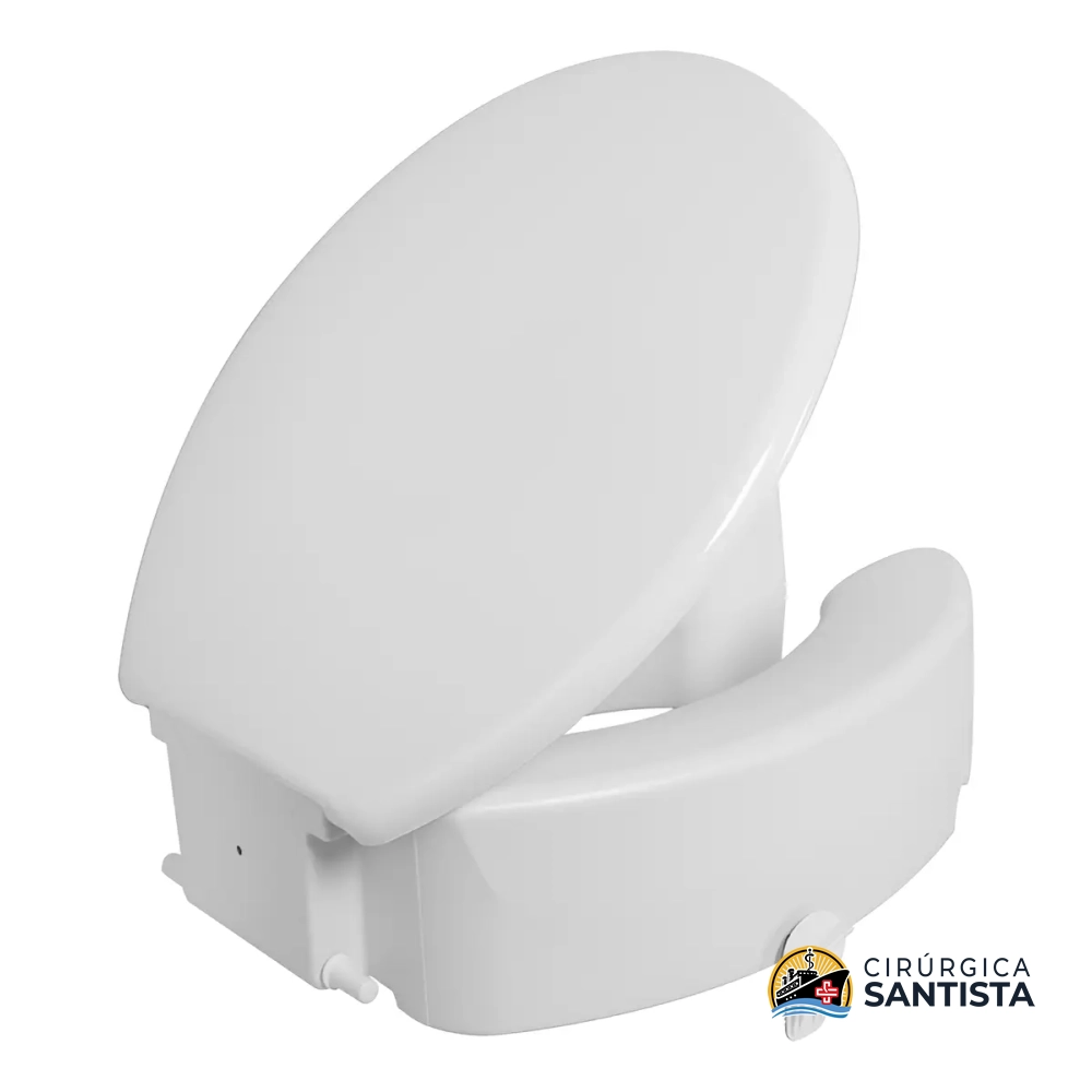 Assento Sanitário Elevado Com Tampa E Trava 13cm - Astra - foto 3
