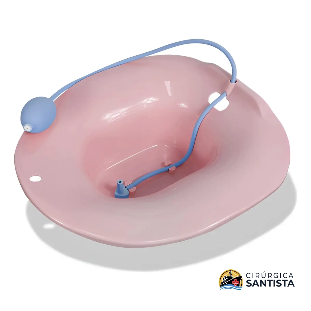 Bacia Para Banho de Assento - Rosa - Montserrat