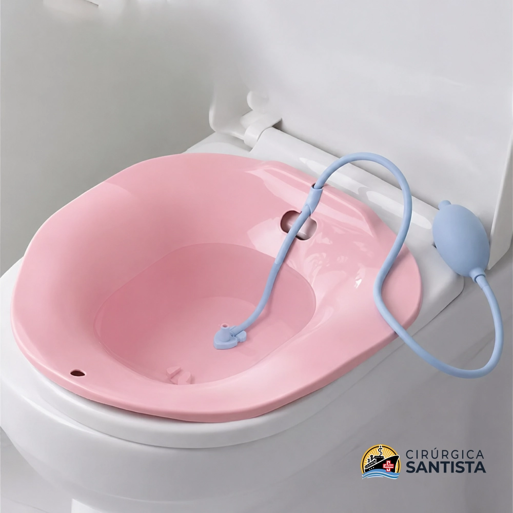 Bacia Para Banho de Assento - Rosa - Montserrat - foto 4