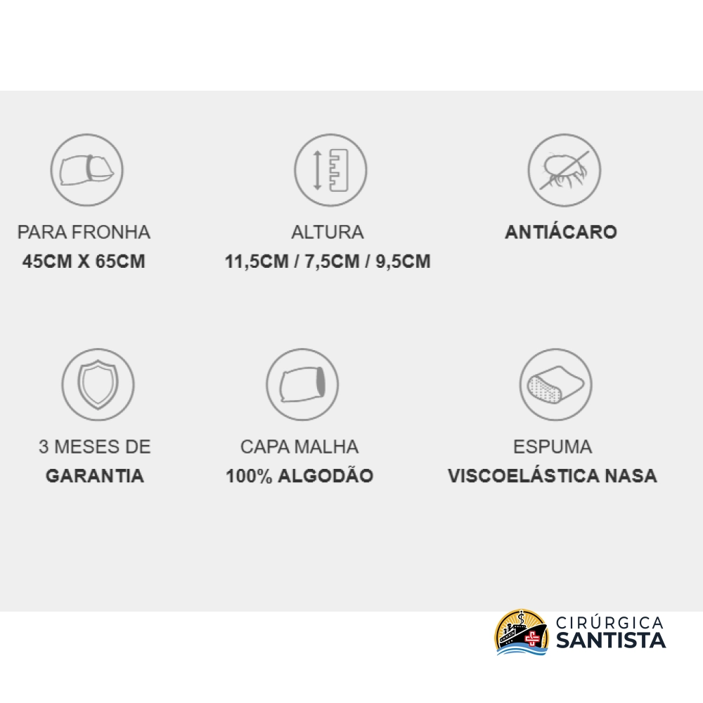 Travesseiro NASA X Cervical NS2200 - Duoflex - foto 4