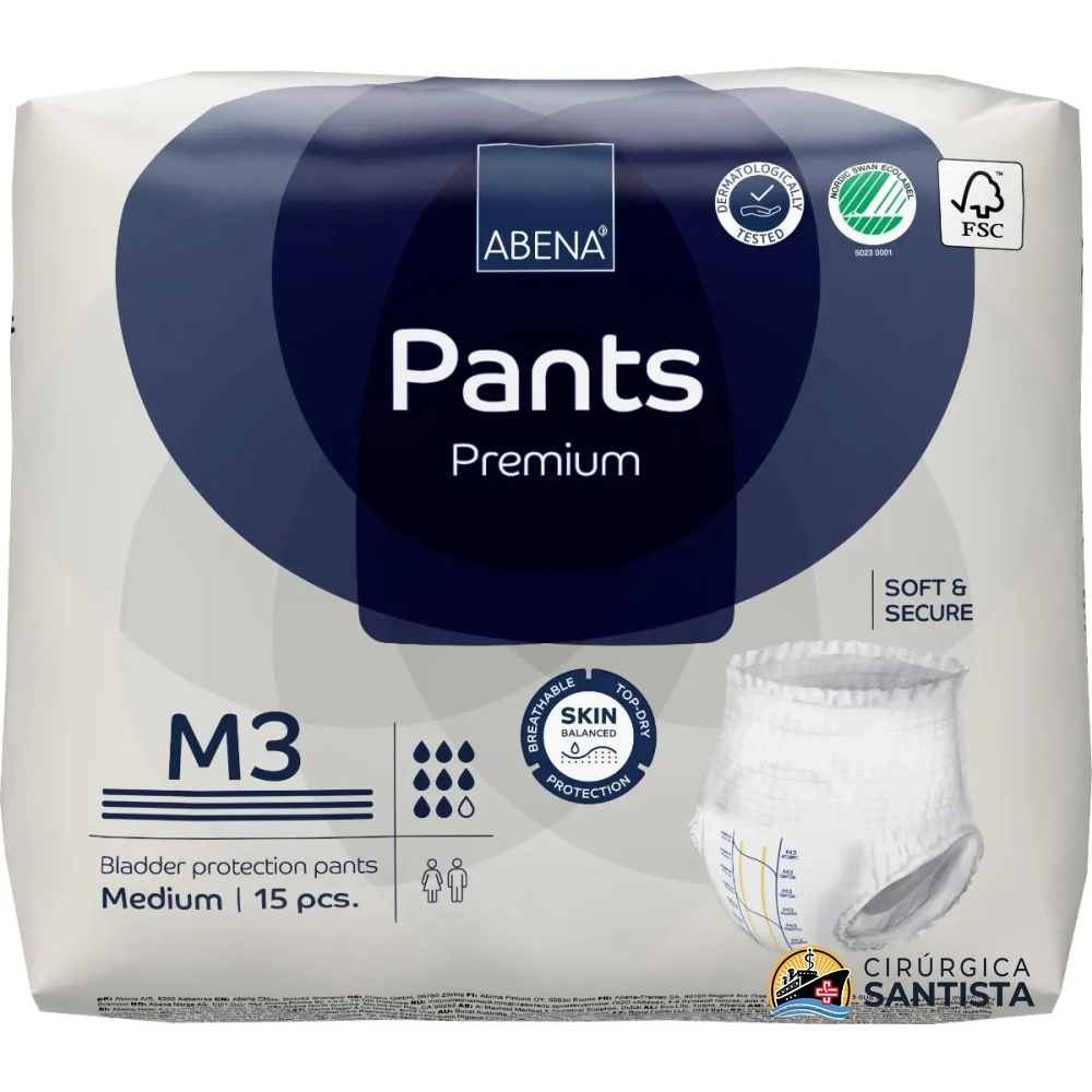 Fralda Abena Pants M3 Premium c/ 15 un