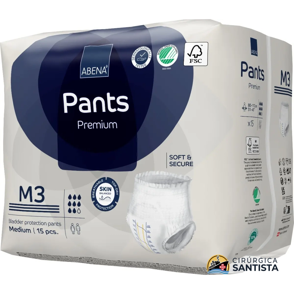 Fralda Abena Pants M3 Premium c/ 15 un - foto 2