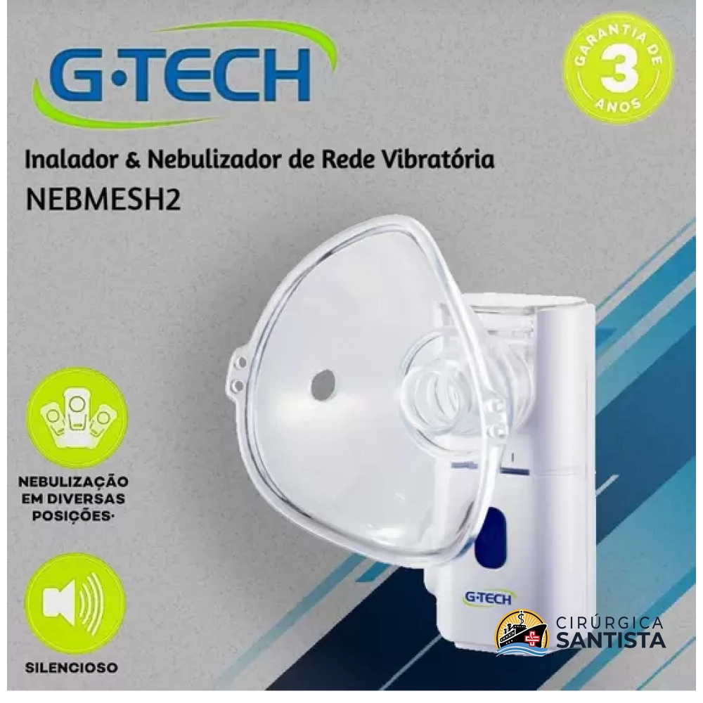 Inalador Nebulizador Portátil Nebmesh 2 Ultrassônico G-TECH - foto 5