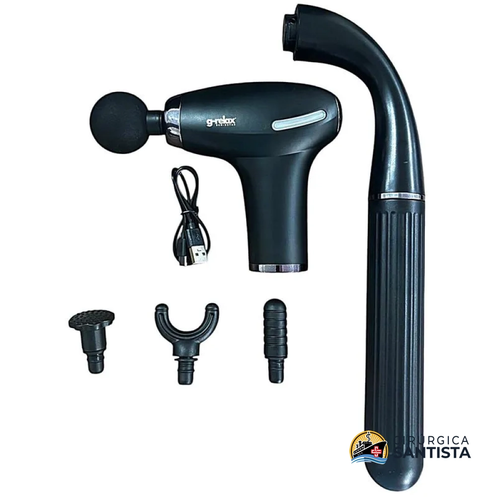 Massageador Muscular Profissional Mega Gun Longo Alcance - G-Relax