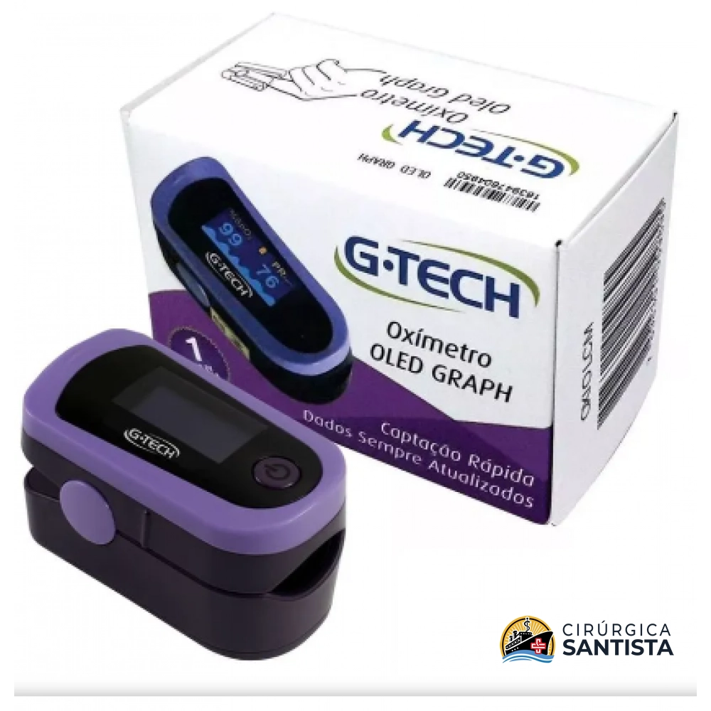 Oxímetro G-TECH De Pulso Portátil Modelo Oled Graph