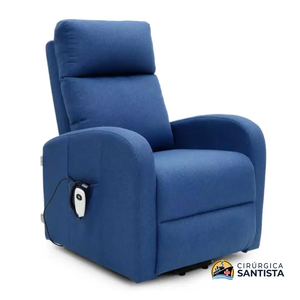 Poltrona Elevatória Reclinável Massageadora e com Aquecimento - Supermedy - Azul - foto 2