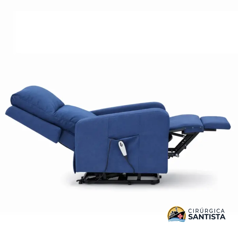 Poltrona Elevatória Reclinável Massageadora e com Aquecimento - Supermedy - Azul - foto 3