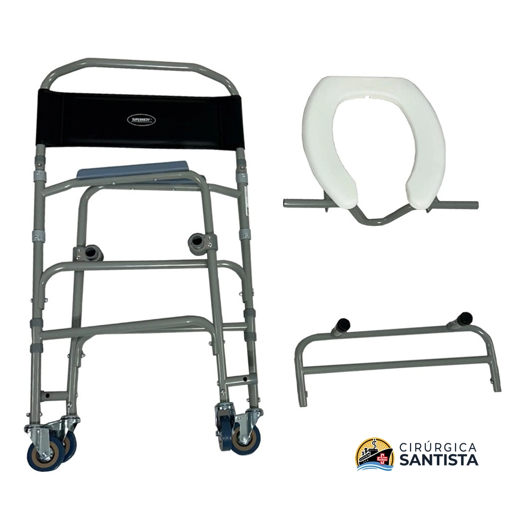 Cadeira de Banho / Sanitária Supermedy PLUS - 100kg - foto 5