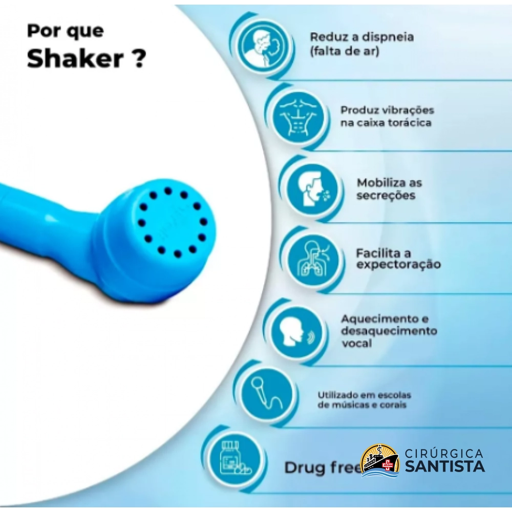 Exercitador e Incentivador Respiratório Shaker Classic