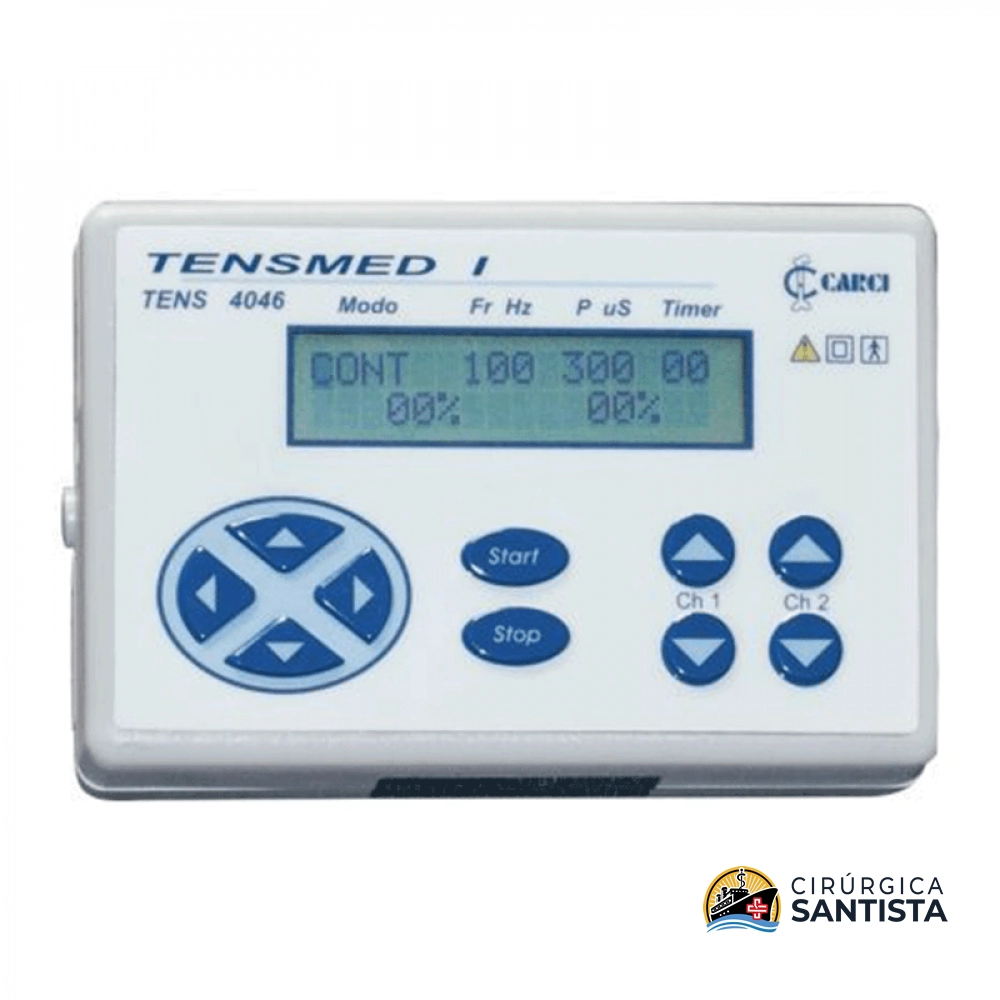 TENS Portátil TENSMED I - 02 canais - Digital - Bivolt