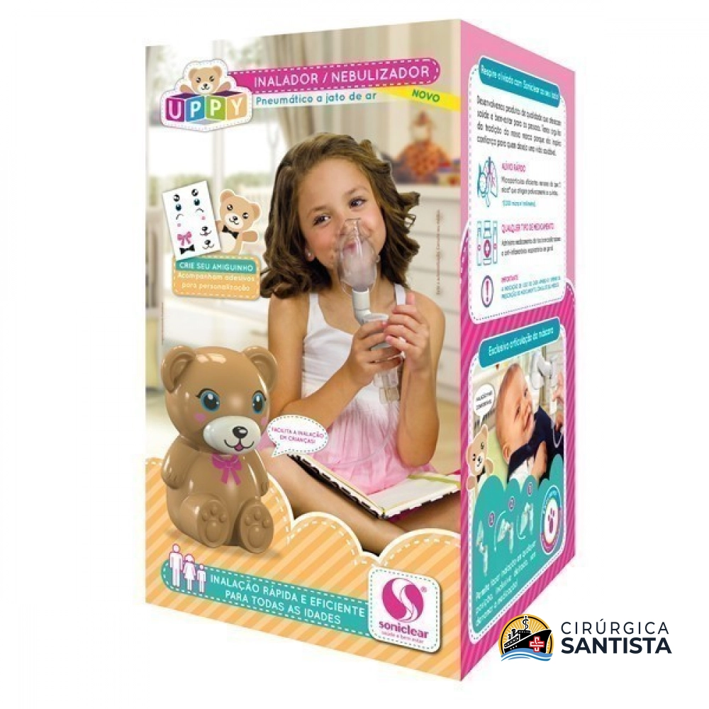 Inalador Nebulizador Pneumático Soniclear Ursinho UPPY