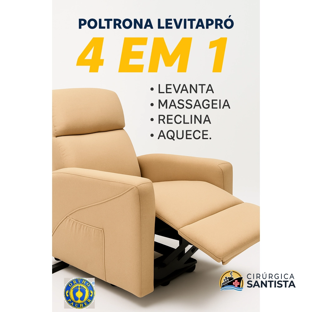 Poltrona Levitapró 4 em 1 OrthoPauher - Bege