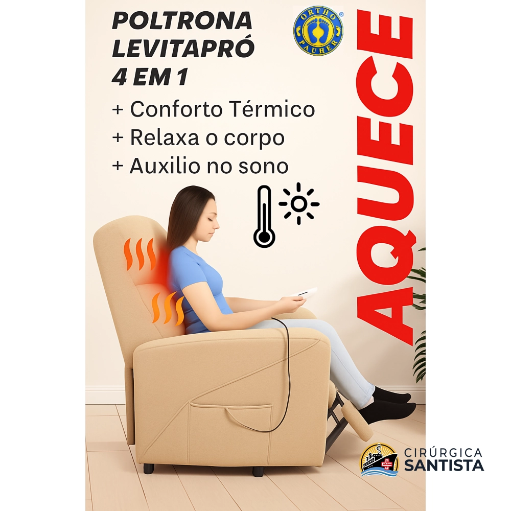 Poltrona Levitapró 4 em 1 OrthoPauher - Bege - foto 3