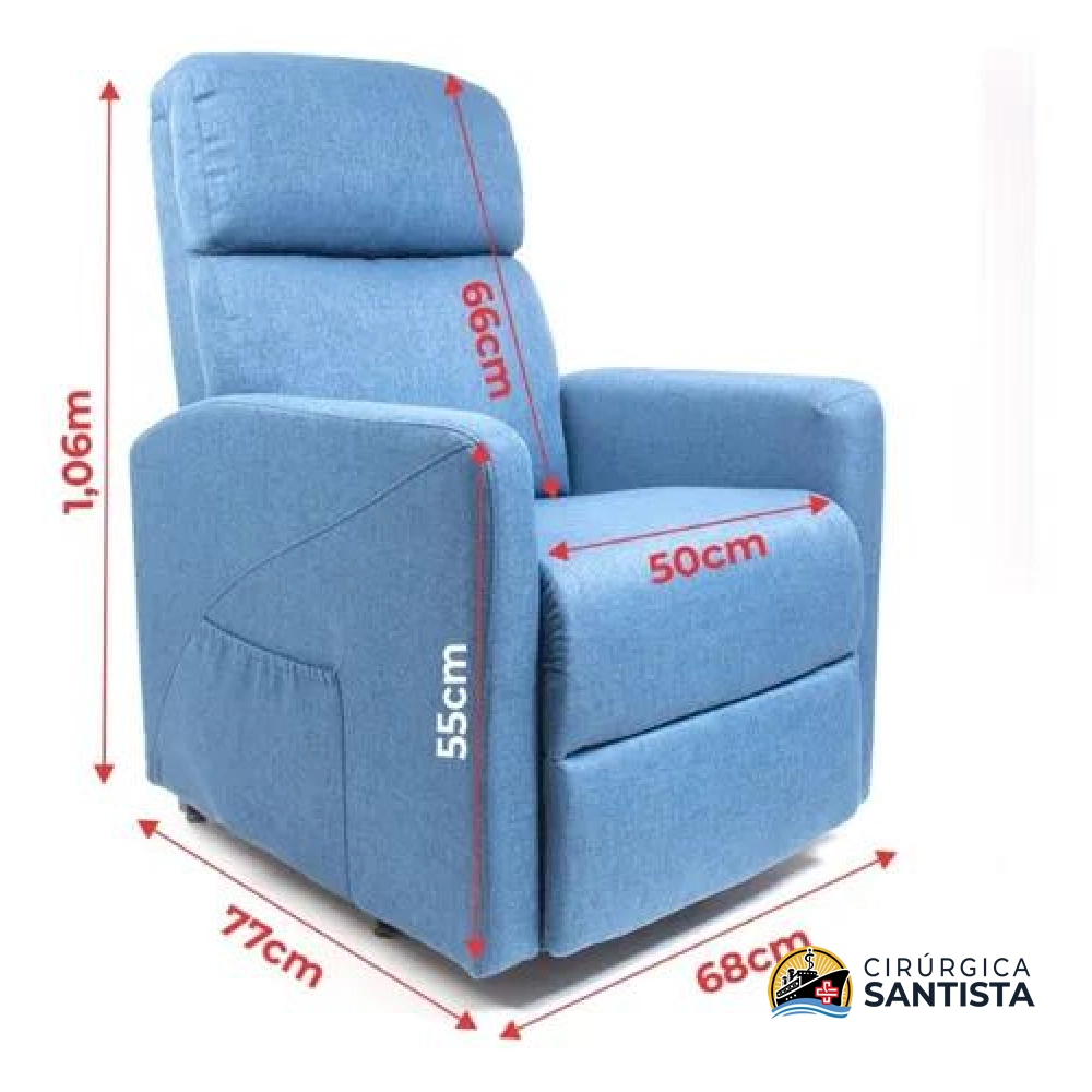 Poltrona Levitapró 4 em 1 OrthoPauher - Azul - foto 5