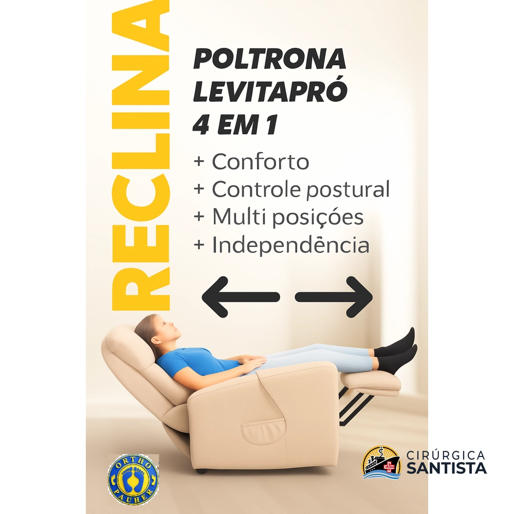 Poltrona Levitapró 4 em 1 OrthoPauher - Bege - foto 5