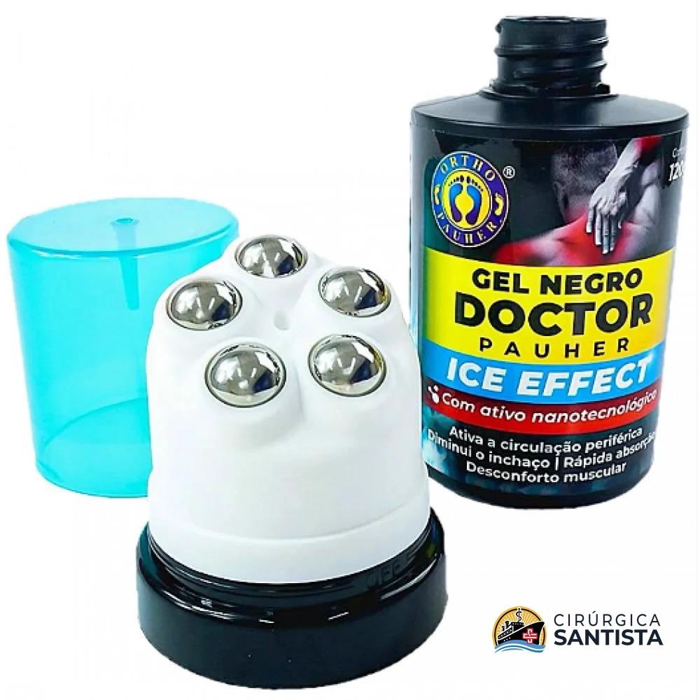 Gel Negro ICE Effect com Esferas de Massagem 120g - CM601 - Ortho Pauher