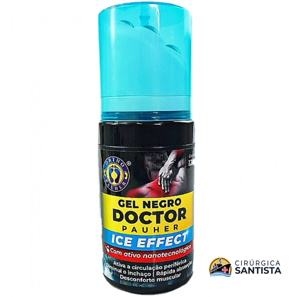 Gel Negro ICE Effect com Esferas de Massagem 120g - CM601 - Ortho Pauher