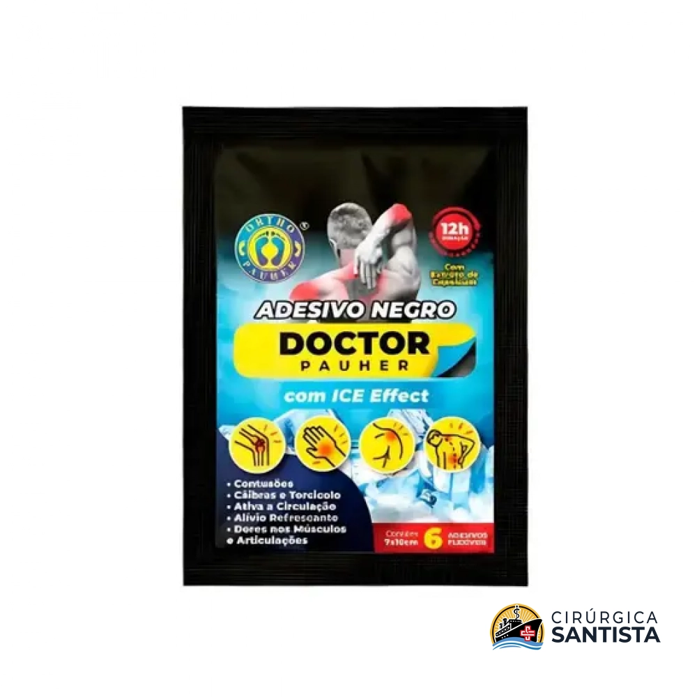 Adesivo Gel Negro ICE Effect c/ 6 Unidades - CM630 - Ortho Pauher