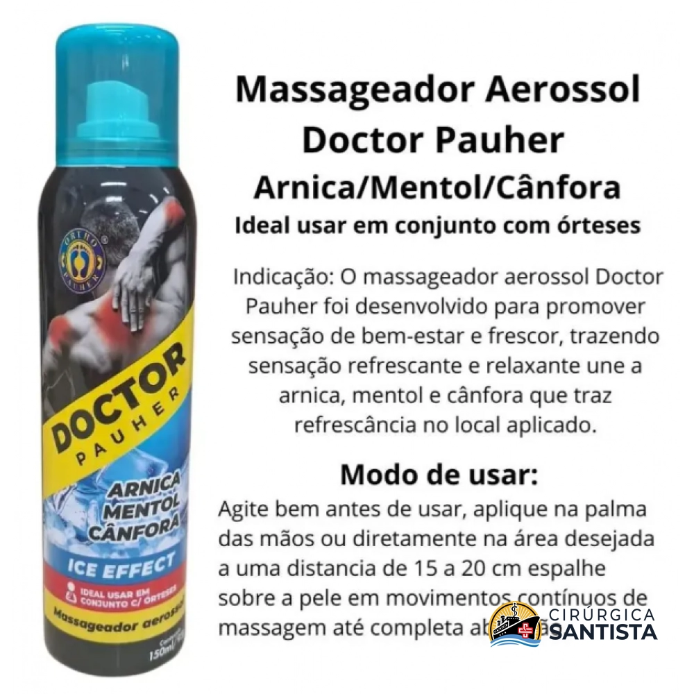 Ice Spray Doctor Pauher: Arnica, Mentol e Cânfora - 150ml - CM 631 - foto 4