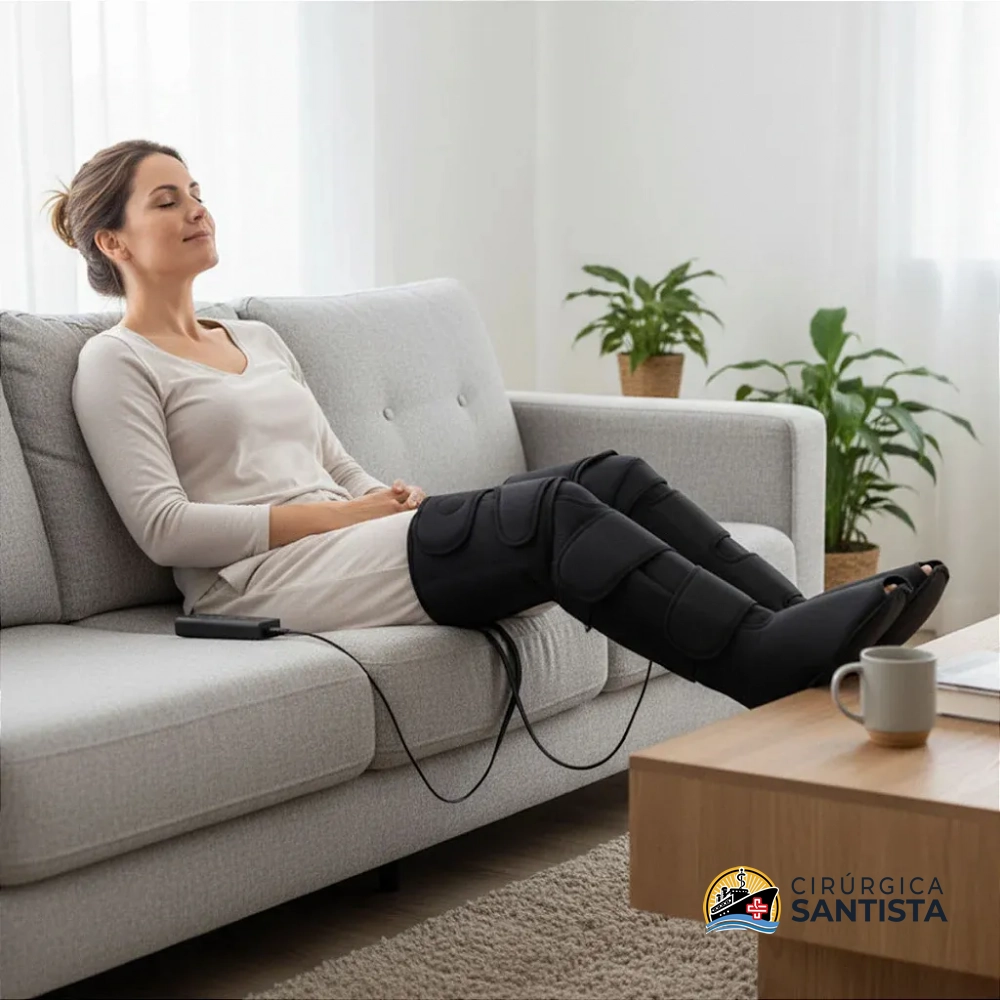 Bota Pneumática Compressão Massageadora Airpernas - Supermedy - foto 3