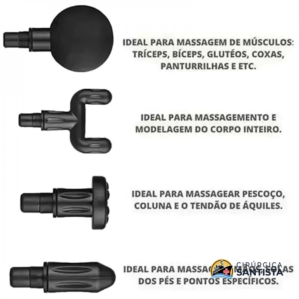 Massageador Miofascial Profissional Massage Gun - Supermedy - foto 3