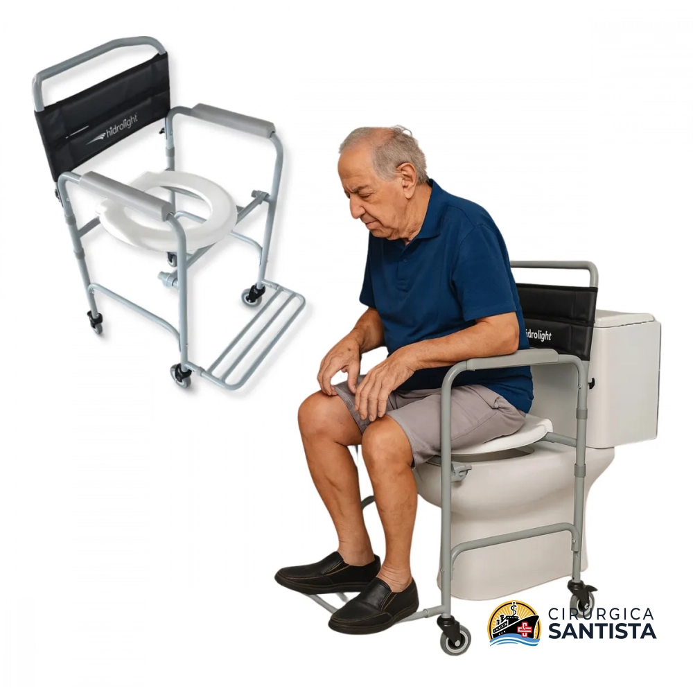 Cadeira de Banho / Sanitária Desmontável Hidrolight SC103 - 100kg - foto 5