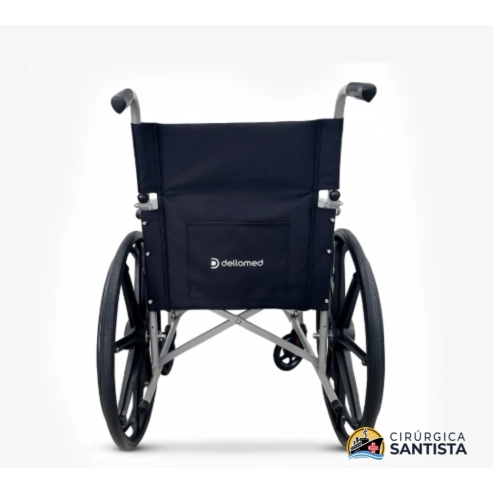 Cadeira de Rodas Com Encosto Rebatível D100 POP - Dellamed - 110kg - foto 4